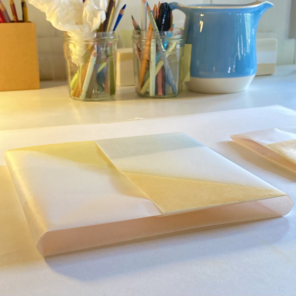 I’ll be taking part in Spectrum, a group show @OnePavedCourt organised and curated by <a href="/WhiteNoise_pr/">WhiteNoise_Projects</a>   in partnership with Matthew Burrows and ArtistSupportPledge . I’ll be showing some small folded tracing paper pieces. The exhibition will be on 10th - 15th September.