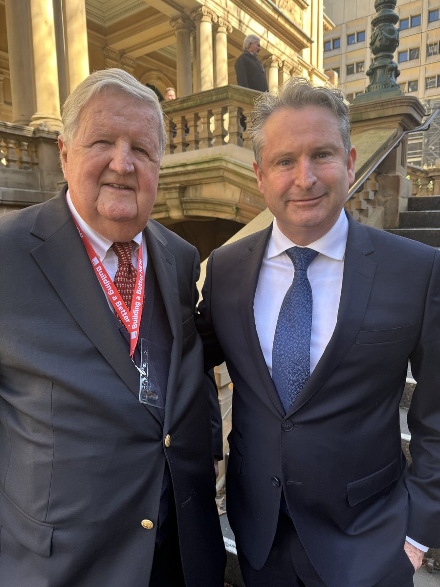 GregWarren_'s tweet image. The @NSWLabor conference is never complete without catching up with my friend, fmr Premier and true gentlemen, Barrie Unsworth. 

It’s good to see him as fit as ever at 90 ,and he rightfully remains one of the most respected elders of our party #nswpol