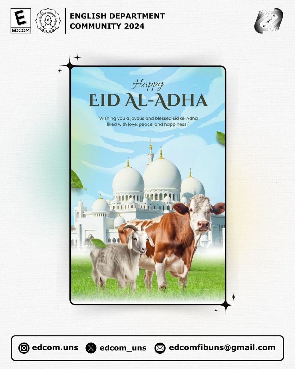 [June 1st, 2024] Happy Eid Al-Adha!

Eid Mubarak! ✨ This Eid al-Adha, we reflect on the story of Ibrahim and the importance of sacrifice. May our sacrifices, big or small, bring us closer to Allah and strengthen our faith.