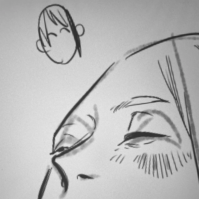 UTBを描くときに登場するメッシュの位置、前髪の分け目確認用ミニUTB 