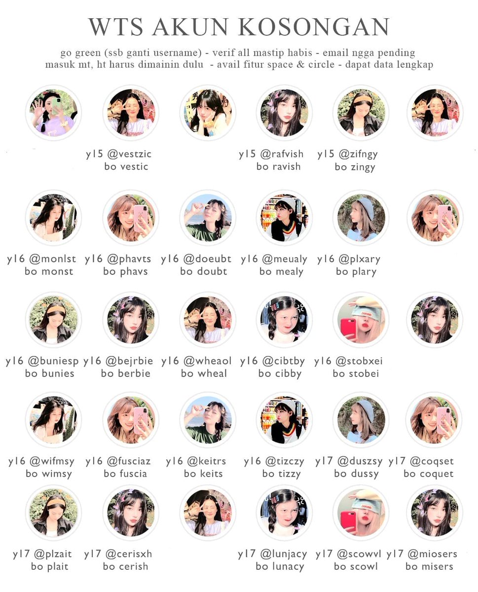 sievst's tweet photo. 𖥻 WTS Akun Kosongan  ﾟ｡⋆

ㅤ𔘓 verif all no mastip
ㅤ𔘓 go green, -sbb
ㅤ𔘓 masuk ht mt (mainin dulu)
ㅤ𔘓 dapat data lengkap
ㅤ𔘓 dom gmail

𖥻 9OOO / each

#zonauang https://t.co/GrHsDgNwmy