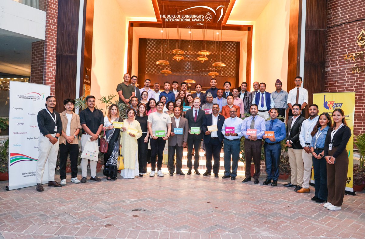 GhimireDev's tweet photo. Thank you all the Principals, Directors and Founders for your presence in the Principals' Meet and Greet programme organized by The Duke of Edinburgh's International Award, Nepal on July 26, 2024. We were honored to have Dr. @BeaumontLuke, the Deputy British Ambassador to Nepal, https://t.co/ORnnC9U9mR