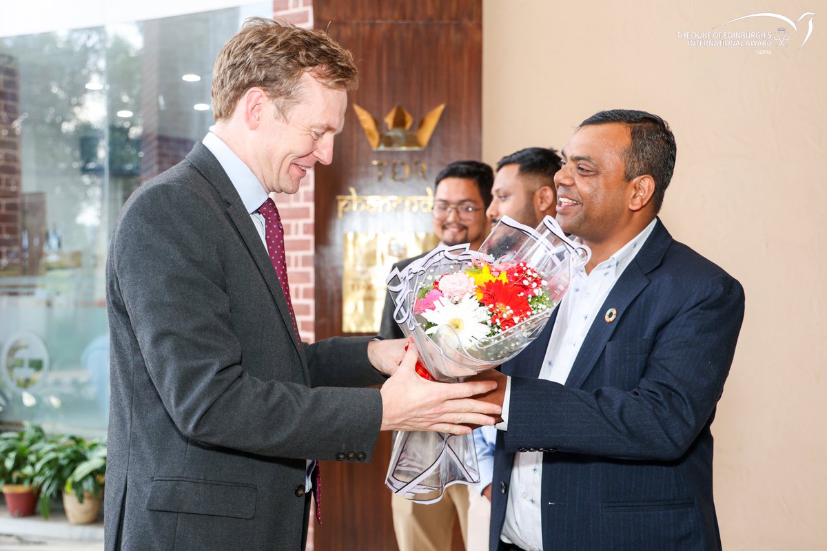 GhimireDev's tweet photo. Thank you all the Principals, Directors and Founders for your presence in the Principals' Meet and Greet programme organized by The Duke of Edinburgh's International Award, Nepal on July 26, 2024. We were honored to have Dr. @BeaumontLuke, the Deputy British Ambassador to Nepal, https://t.co/ORnnC9U9mR