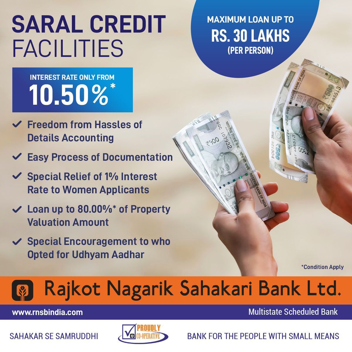 RNSBINDIA's tweet photo. 🌟 Get the best loan with Saral Credit facilities! 🏦💰
.
.
#FinancialFreedom #Loans #RajkotNagarikSahakariBank #EasyLoans #WomenEmpowerment #UdhyamAadhar #SaralCredit #RNSB #FastApproval #SecureLoans #InvestmentLoans #BankingSolutions https://t.co/fuMFHxHR65