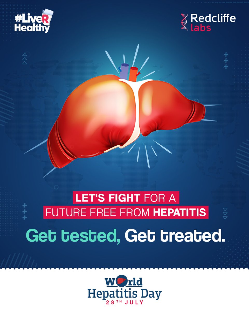 redcliffelab's tweet image. Your liver is a vital organ that deserves your attention. This World Hepatitis Day, prioritize your liver health with regular checkups. At Redcliffe Labs, we're committed to supporting you every step of the way.
#WorldHepatitisDay #LiverHealth #RegularCheckups #Redcliffelabs