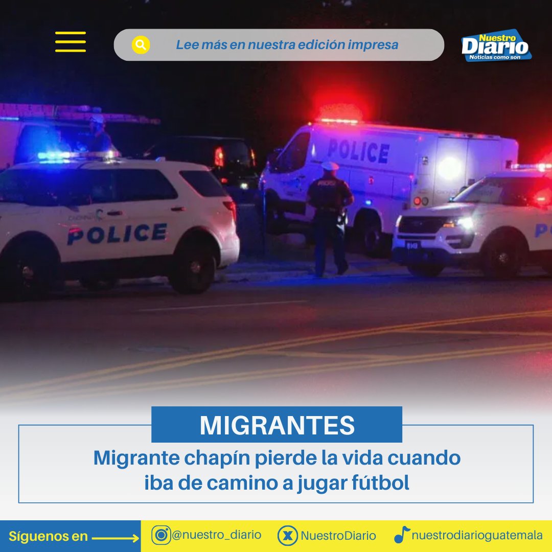 NuestroDiario's tweet photo. TRISTE NOTICIA 😔
#USA | Bairon Feliciano Chaj, de 19 años perdió la vida durante un ataque armado cuando iba a jugar fútbol con su hermano y otros amigos en Cincinatti, Ohio. Aparentemente, el hecho ocurrió en el parqueo del recinto deportivo.
Conoce más en #NDPlay
📸: Local 12 https://t.co/V6PYGW5HsL