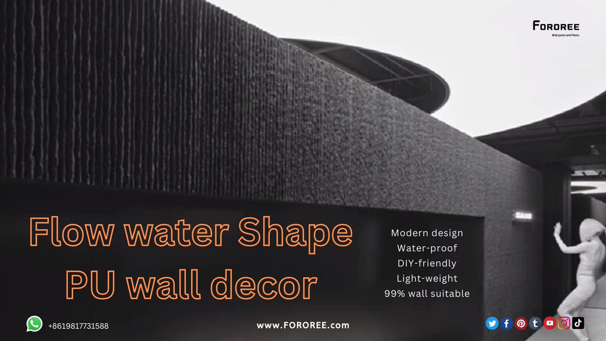 iFOROREE's tweet image. FOROREE 3D wall panel china haining made, location yuanhua haining zhejiang, factory price, OEM and ODM available! hello@FOROREE.com, W.a: +8619817731588 #walldecor #puwall #pupanel #wallcladding #3dwall #fashiondecor #luxurywall #interior #pvcpanel #wallpaper #FOROREE