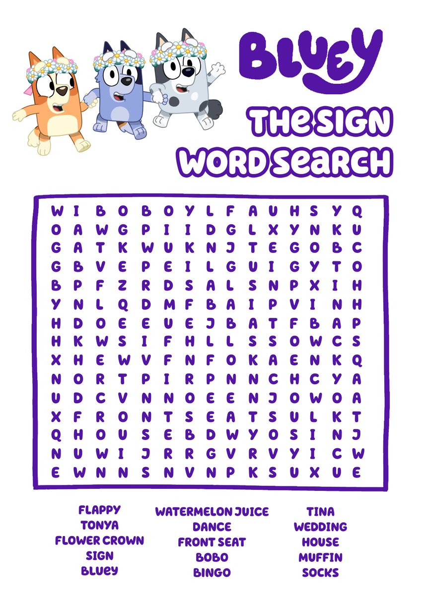 Bluey_Wiki's tweet photo. 🐶📷 Bluey needs your help to find all the words! What's the longest word you found? Tell us in the comments! (Game Part 14) | #bluey #bingo #bandit #chilli #heeler #blueytv #blueyfans #blueytoys #funny 

https://t.co/rrxVHBHJ0U https://t.co/Yc4ygrbXSg