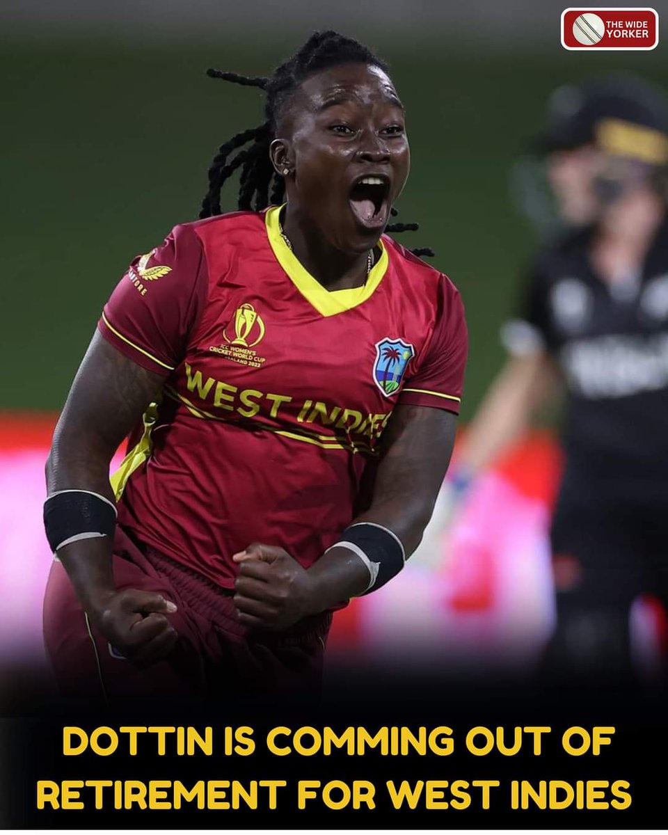 Mark_Thompson41's tweet photo. #SLvIND
Deandra Dottin, who had stunned everyone, with a sudden retirement in 2022, has reversed her decision.
#DeandraDottin #Deandra #dottinbatting #femalecricket #womenscricket #westindiescricket #cricketwestindies https://t.co/VZK5dSc0zn