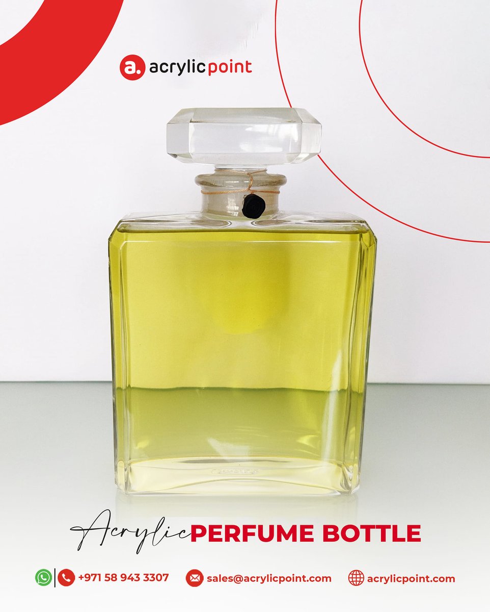 acrylic_point's tweet image. Like your fragrance be enchanting your perfume dummy. We bring you the most attractive and elegant custom acrylic perfume dummy. 

Whatsapp +971589433307 to find your best product .

#AcrylicPoint #acrylicperfumedummy #perfumebottle #bottle #customacrylic #acrylic #dubai