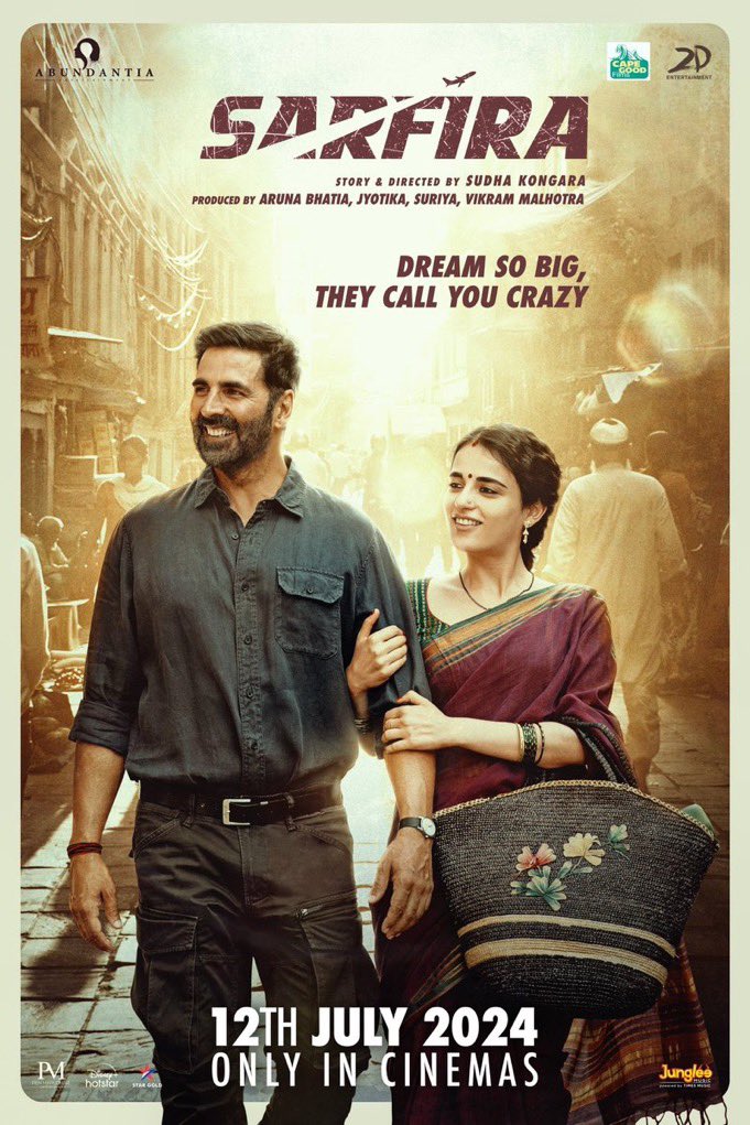 akkivinaya's tweet image. #Sarfira is showing very good occupancy in its third weekend.
Public has accepted the movie but on lower level.
It will do wonders on OTT @DisneyPlusHS
