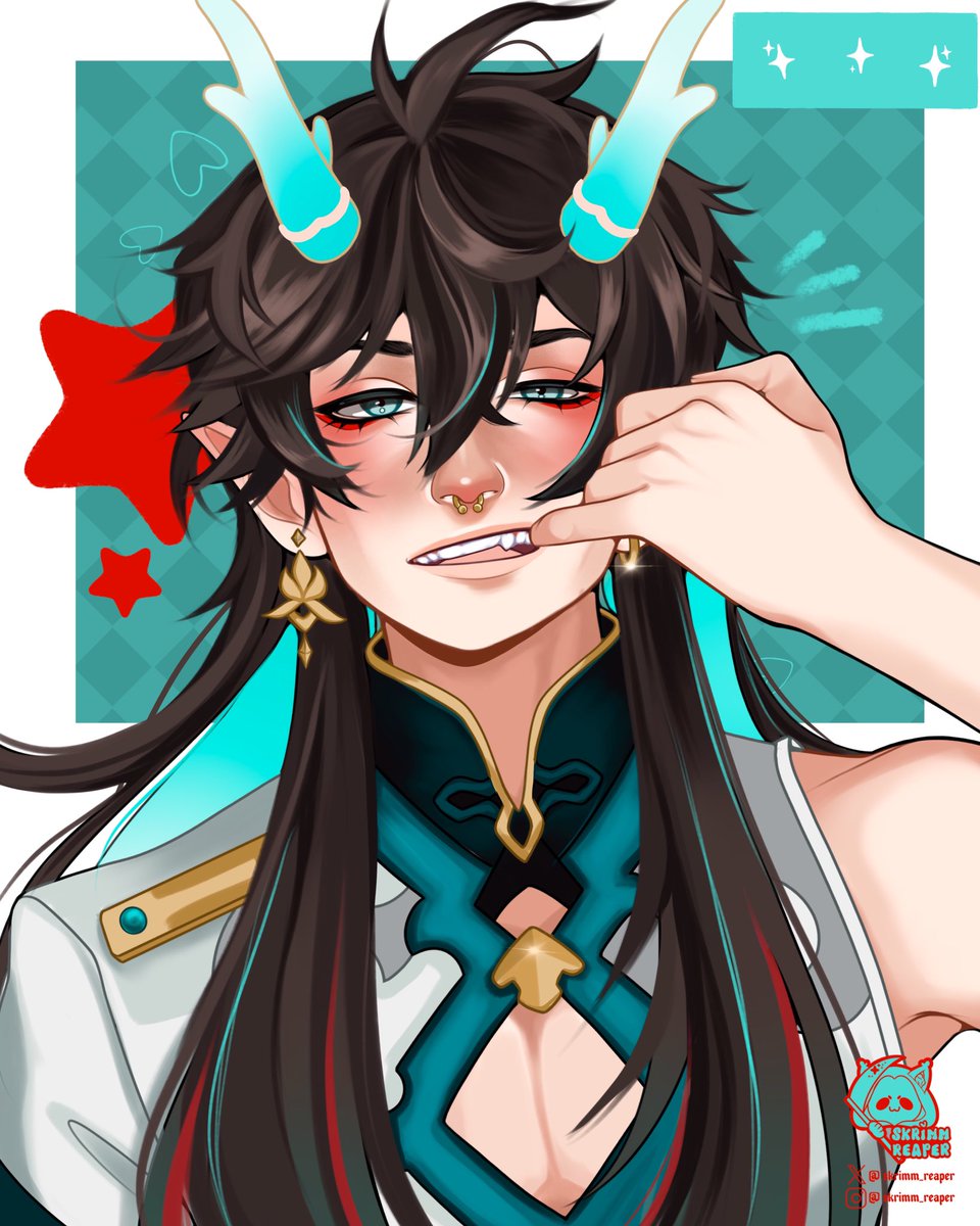 skrimm_reaper's tweet image. Dan Heng 💙🩵 

#HSR #honkaistarail
