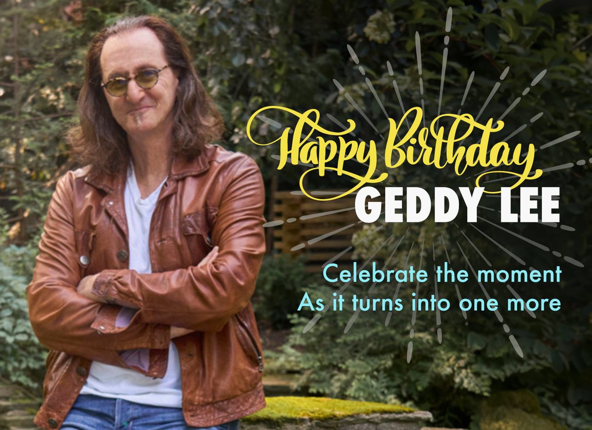 RushCon's tweet image. Happy Birthday to the Geddster! The coolest guy to ever turn 71!