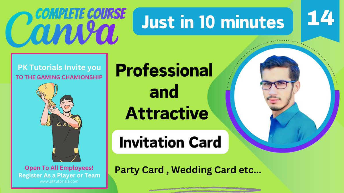pktutorials786's tweet image. 🎥 New Video Alert! 🚀
Check out the latest tutorial on PK Tutorials: "How to Make an Invitation Card in Canva | Canva Complete Course (Part - 14)".
📺 Watch now: youtu.be/lV9_e84XMHw
#Canva
#PKCanva
#PKTutorials
#PKTutorials786
#GraphicDesigner
#CanvaCourse