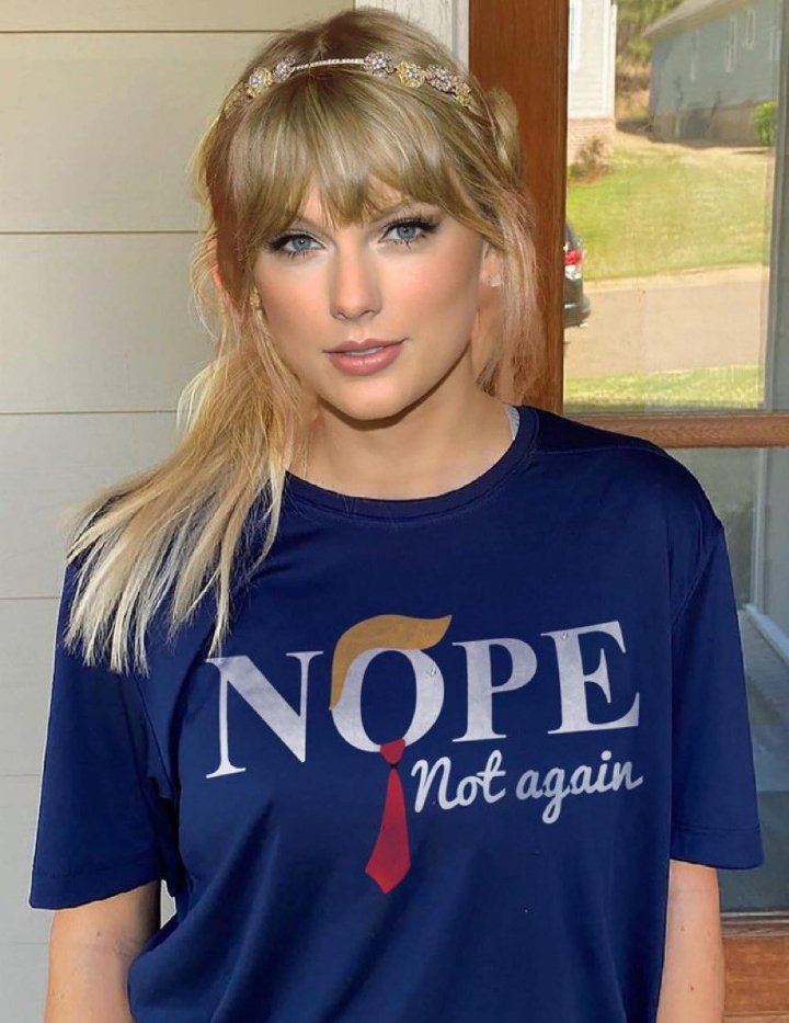 Pussygrabber #Trump hat in einer Rede Andeutungen gemacht, dass in 4 Jahren keine Wahlen mehr notwendig sind, wenn er die Wahl gewinnt.Das ist nichts anderes als die Ankündigung einer Diktatur!
Superstar Taylor Swift hat sich klar positioniert:
NICHT NOCHMAL!
#MunichTSTheErasTour