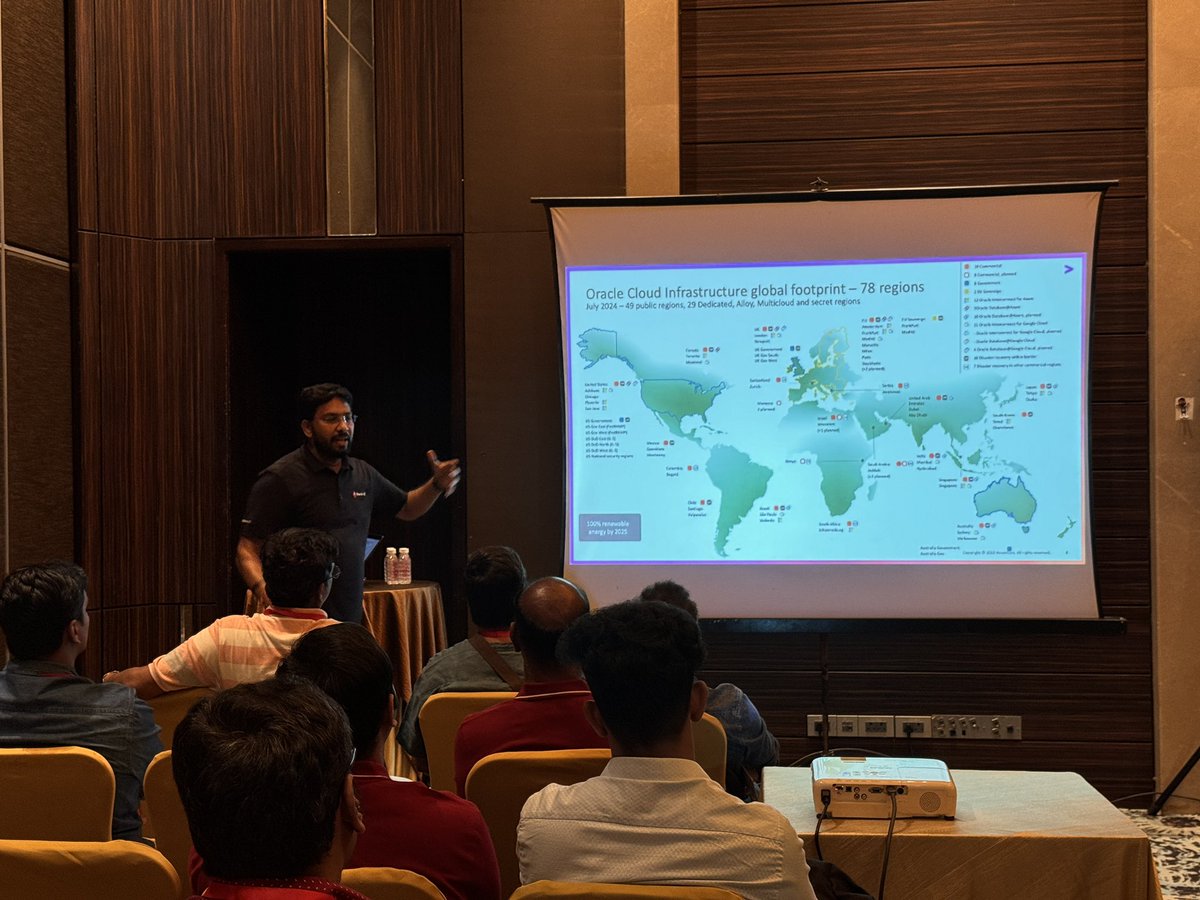 Sandesh Rao (@sandeshr) on Twitter photo <a href="/sai_penumuru/">Sai Penumuru</a> talks multicloud #OCYatra24 <a href="/oracleace/">Oracle ACE Program</a> <a href="/AIOUG/">All India Oracle Users Group (AIOUG)</a> <a href="/aioug_chennai/">AIOUG Chennai</a> #Chennai <a href="/sai_penumuru/">Sai Penumuru</a> talks multicloud #OCYatra24 <a href="/oracleace/">Oracle ACE Program</a> <a href="/AIOUG/">All India Oracle Users Group (AIOUG)</a> <a href="/aioug_chennai/">AIOUG Chennai</a> #Chennai