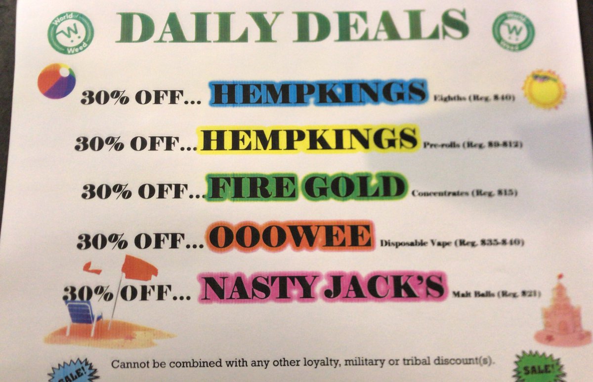 Goodnight Tacoma from everyone here <a href="/WorldofWeedRec/">World Of Weed</a> here a look at tomorrow deals