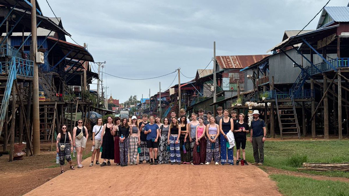 CampCambodia's tweet photo. Students #TeamTonsay at Kompong Pluk village 
#Campseffect 
#Dosomethingamazing
@CampsInt https://t.co/WpPRNeM82U