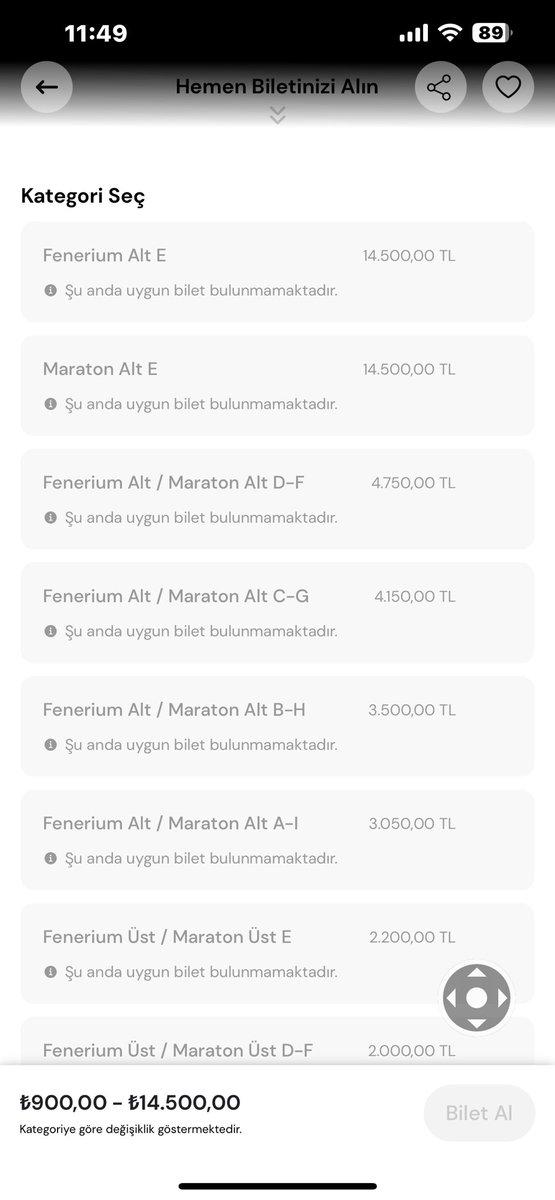 Eskiden kombinemizi de misafirimiz varsa biletini de rahat rahat alırdık. Şimdi biletler bayağı pahalı ama ne kombine almak mümkün ne maça bilet. #Fenerbahçe #Lugano maçı biletleri de çıkar çıkmaz yine bitmiş görünüyor ama karaborsa da satış maşallah devam. <a href="/Fenerbahce/">Fenerbahçe SK</a>
