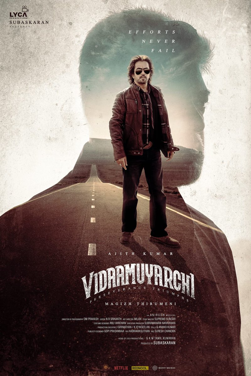 #VidaaMuyarchi 4th Look.. 

Semma Poster..

 #AK and #AK 👌 🔥