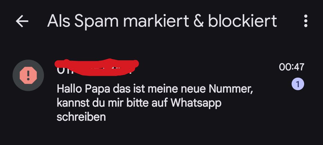 Weiß nicht was mich mehr irritiert. Seit wann meine 5 jährige ein Smartphone hat, oder dass es schon die "neue" Nummer ist... 👀🤔
#scam
