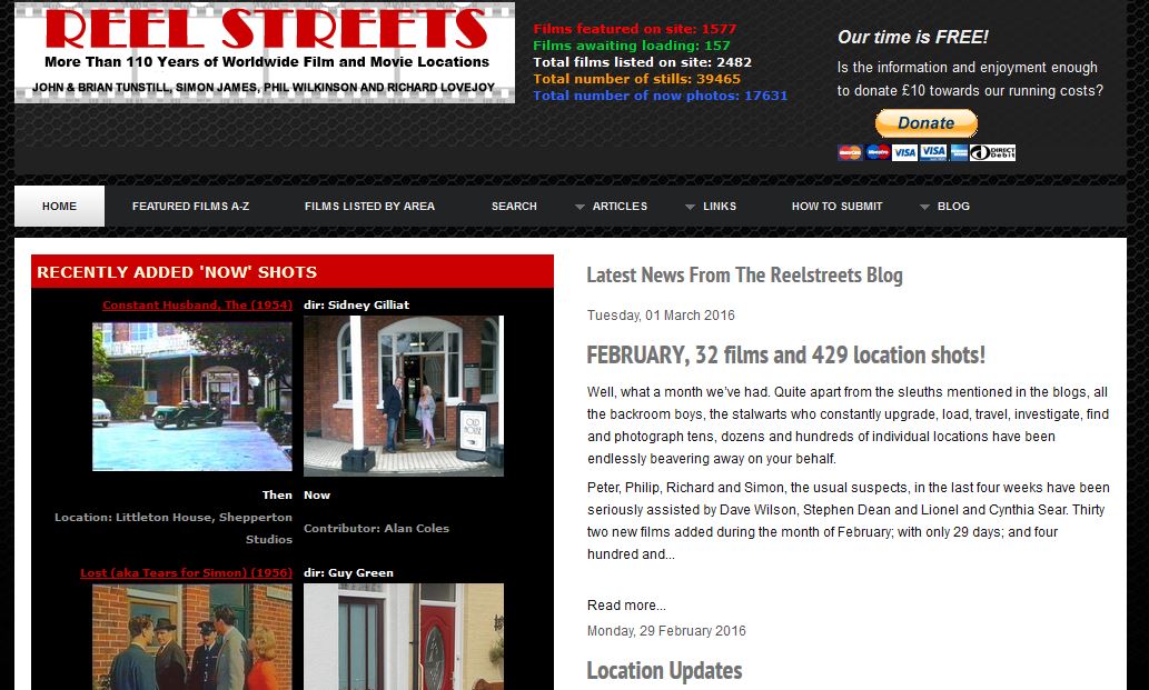 This year marks 21 years since the beginnings of ReelStreets and without a set date for the launch, today is as good a day as ever to take a look back at some of our past front pages. More detail can be found at reelstreets.com/about-us/