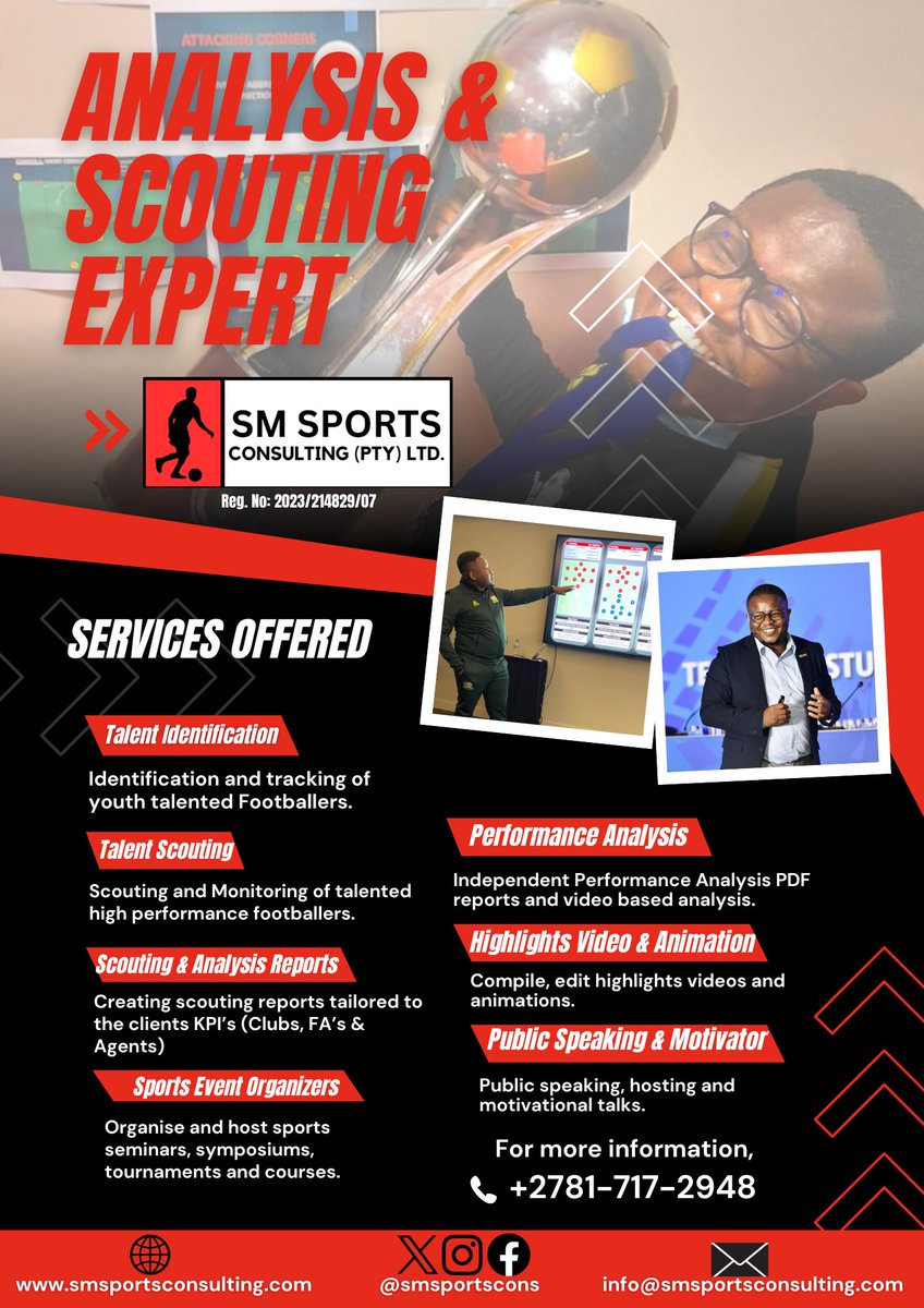 SMSportsCons's tweet image. One of our core VISION:

“Seek to also inspire youth in believing in their dreams through sourcing inspiration through my life story” 

For any enquiries, kindly drop us an 📧
info@smsportsconsulting.com 

#InspireBeyond #TechnicalScouting 
#PerformanceAnalysis #SMSports