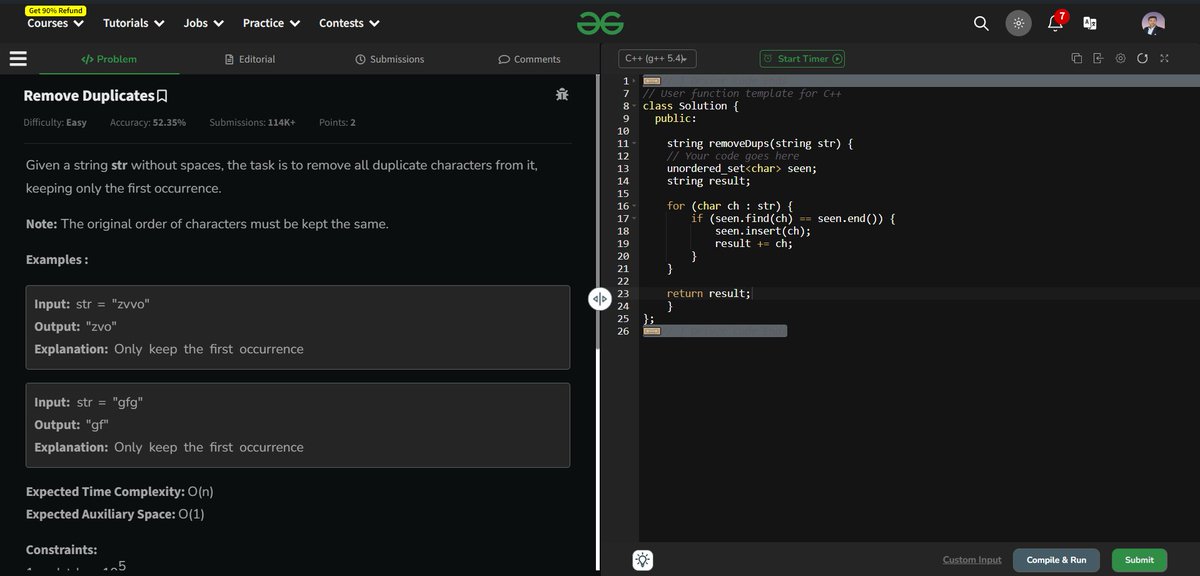 CoderAkash108's tweet image. Day 4 of 30✅ #geekstreak2024 #connect
Coding is like solving puzzles but with less physical activity. It's like creating your own little universe with endless possibilities. Plus, that feeling when your code finally works? Pure satisfaction. #codinginspiration