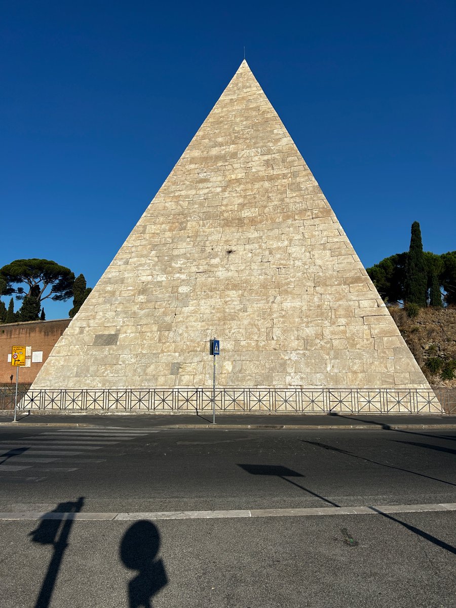 Can’t make it to Egypt to see the pyramids? Go to Rome. Not quite the same but still 2,000 years old.
