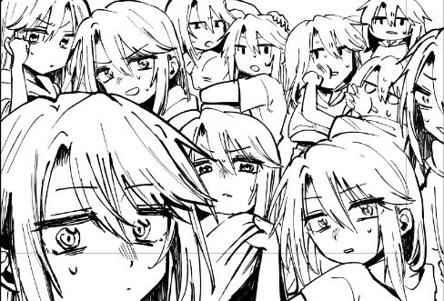 新刊の内容 #とにかくワチャーッと集合してる絵を晒す見た人もやる 