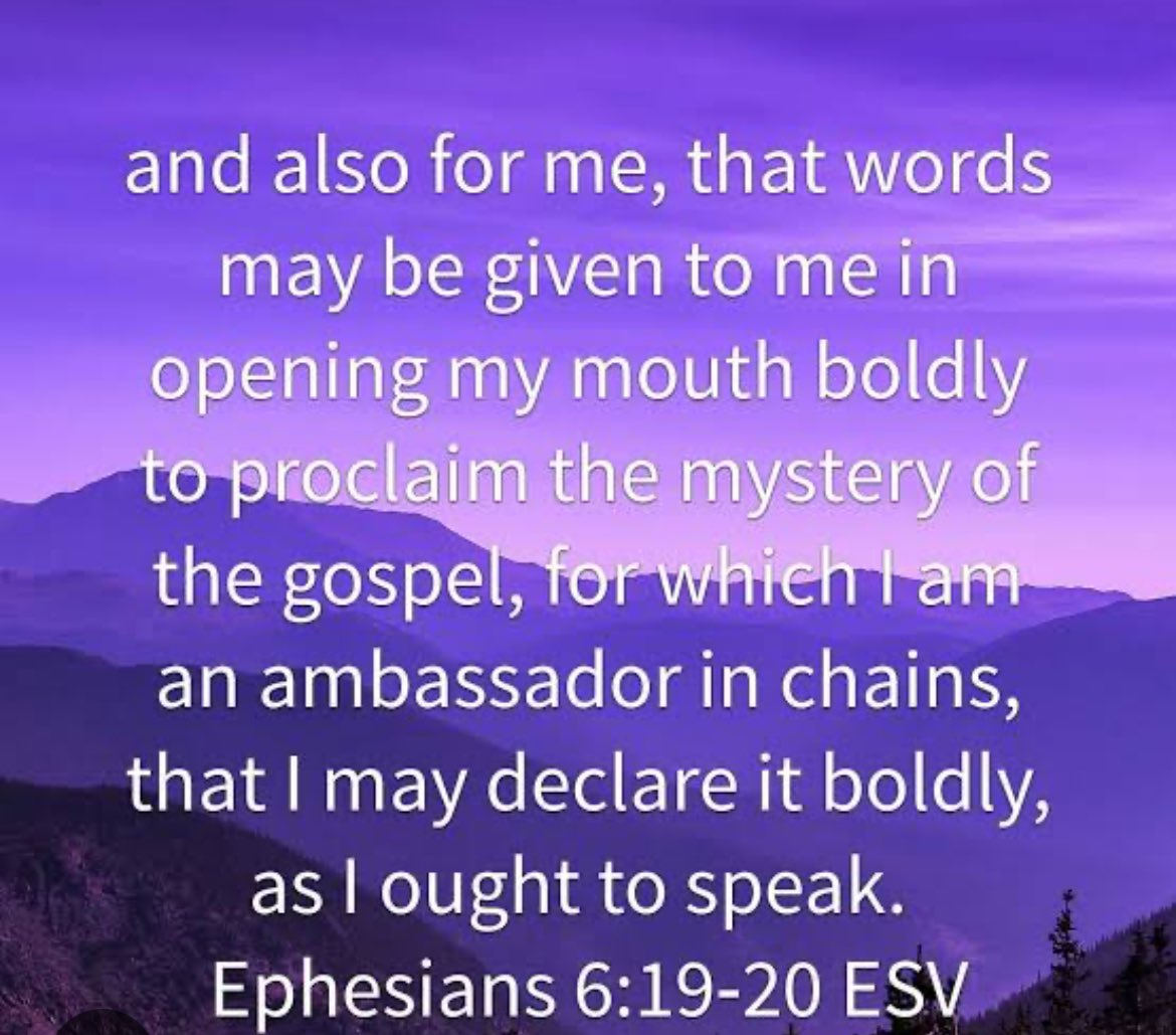 thesacredclub's tweet photo. Do you have a prayer request for this coming week? Post it here and I and #TheSacredSpace family will present it to the Father in your behalf. #MyPrayerRequest
Ephesians 6:19-20
And don't forget to pray for me https://t.co/uSzAPd5BIB