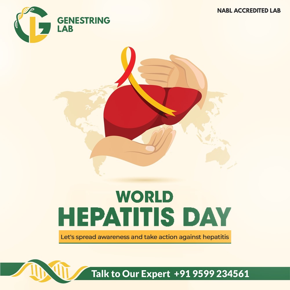 On this Hepatitis Day, we come together to shine a light on the importance of awareness, prevention, and early detection in the fight against hepatitis.

#hepatitis #HepatitisAwareness #HepatitisAwarenessMonth #HepatitisDay #genestrings #genestringlab