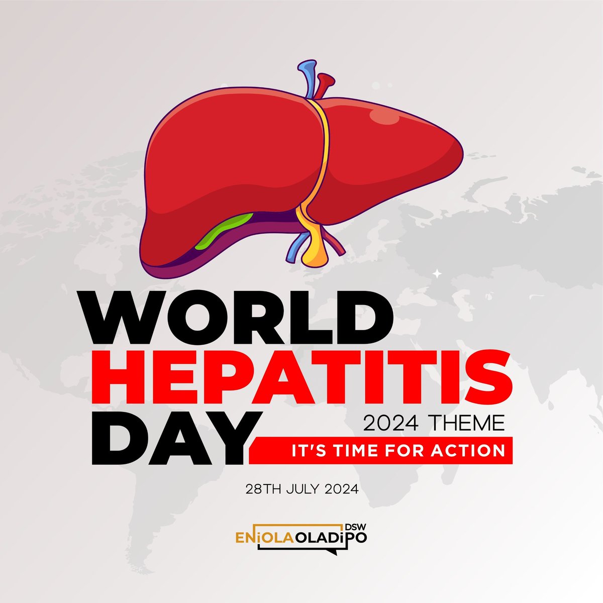 EniolaOO's tweet photo. Test, treat and prevent #Hepatitis. 

It's time for action. #WorldHepatitisDay2024 https://t.co/g39sVFfaXe