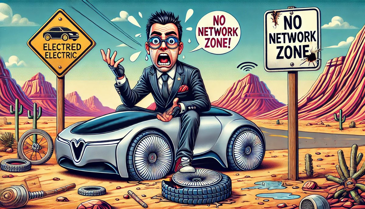 1/ 🚗 <a href="/elonmusk/">Elon Musk</a>, ever the pioneer, decided to test his self-driving <a href="/Tesla/">Tesla</a> in a remote desert. The car was handling the rough terrain like a champ until...
#Innovation #RoadSafety #Fundraiser