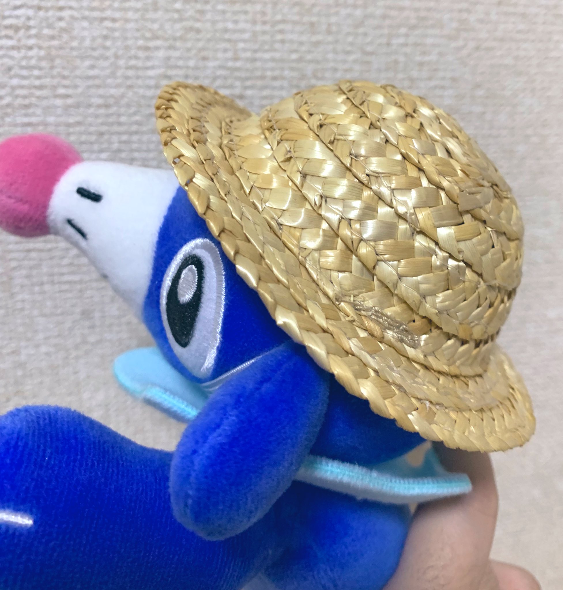 ワンダフルワールド❤️【美品】藁付き麦わら帽子のかわいいコサージュ❤️ ワンダフルワールド❤️【美品】藁付き麦わら帽子のかわいい
