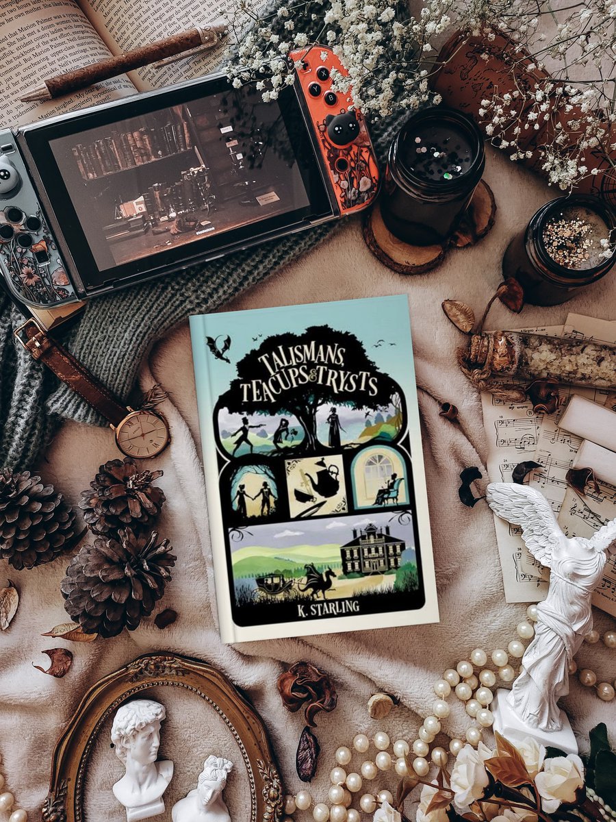 Talismans, Teacups, and Trysts by <a href="/Authorkstarling/">Author K Starling</a>  is a delightful read. From dragons to murder mysteries and even magic objects. 
Sherlock Holmes meets Agatha Christie with a touch of Bridgerton in a cozy England setting during the Regency era.  I loved it!!