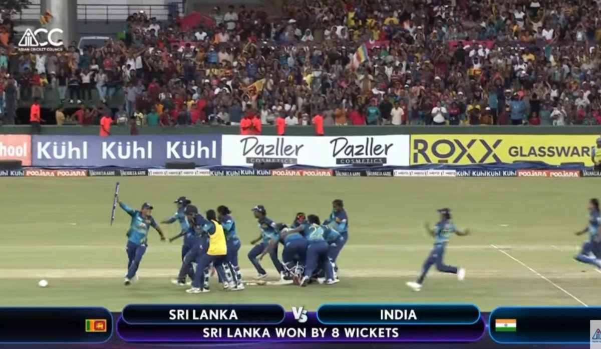 numberslka's tweet photo. 🏆🇱🇰 HISTORY MADE! Sri Lanka Women clinch their first-ever Asia Cup title! 🏏

⭕ They secured a stunning 8-wicket victory over India, chasing down 165 runs - the highest T20 chase by Sri Lanka.

Way to go, Sri Lanka! 🎉 Heartiest Congratulations! ❤️🔥 https://t.co/ZOxQYcxLwY