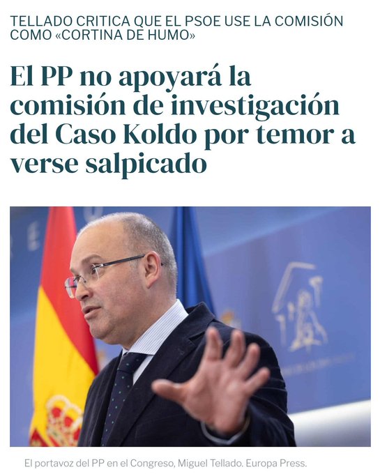 Que curioso el caso Koldo desaprecio de los medios de comunicación justo cuando empezo a salpicar el PP. Repito muy curioso.