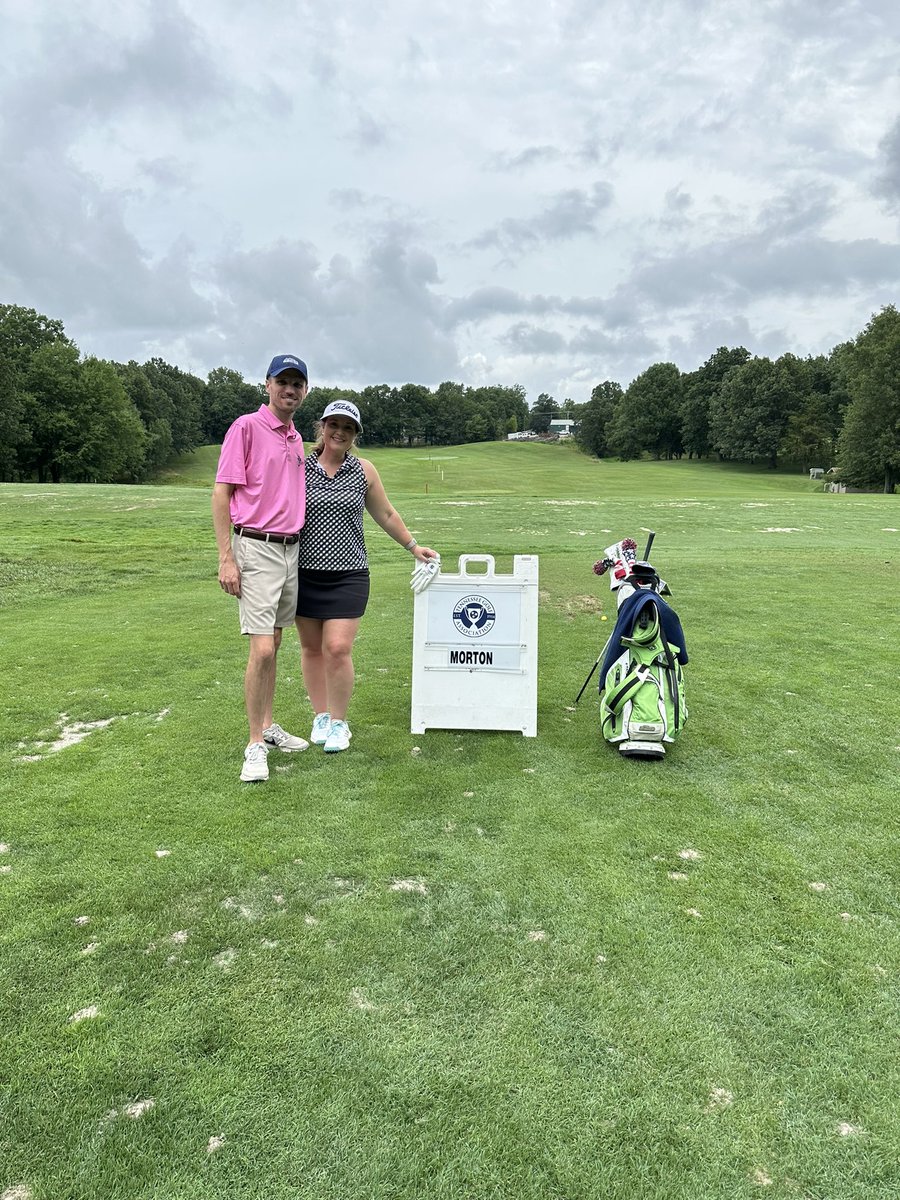 Ladies, marry a man who thinks watching you hit shots in the rain &amp; wiping off mud from your clubs is fun. Who gets just as excited about your goals as you do, makes you believe you can actually do it…and somehow makes T-16 feel like a first place finish. ❤️