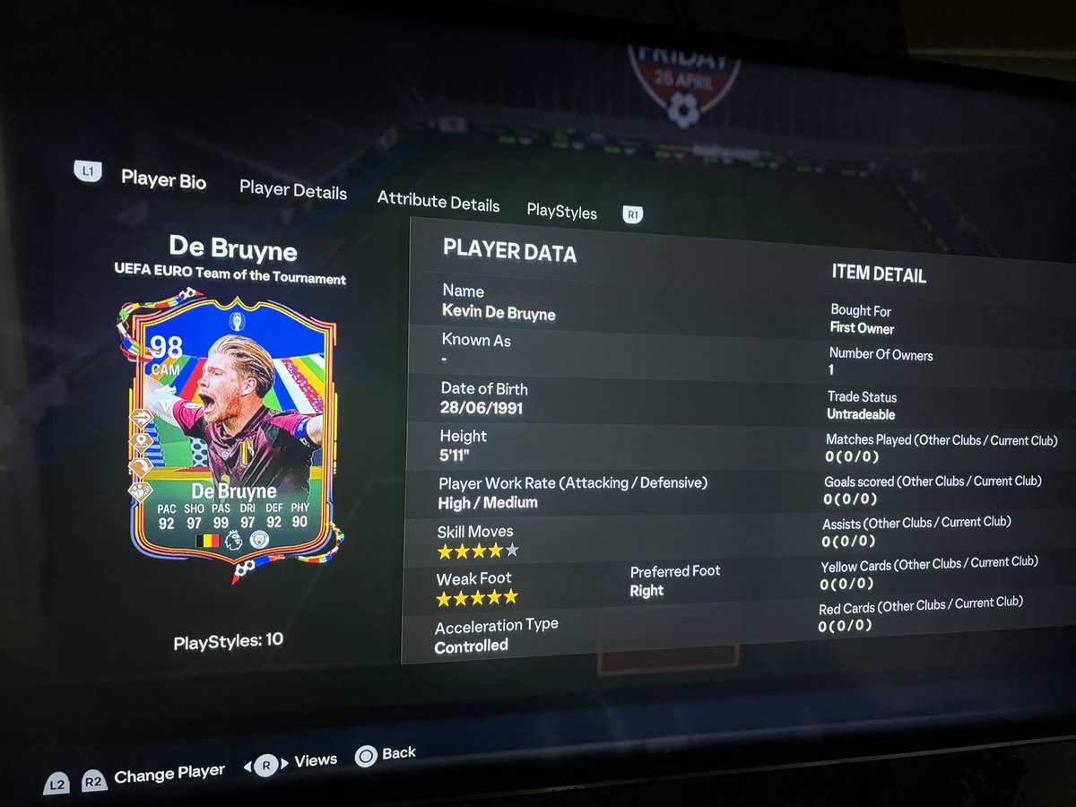 Nah this is getting out of hand now 🤣 welcome De Bruyne 😍😍 #eafc