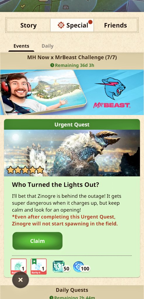 thongkh's tweet photo. #MrBeast Challenge Completed 🥳

#MonsterHunterNow #MHNow #MHN https://t.co/sUYz01revj