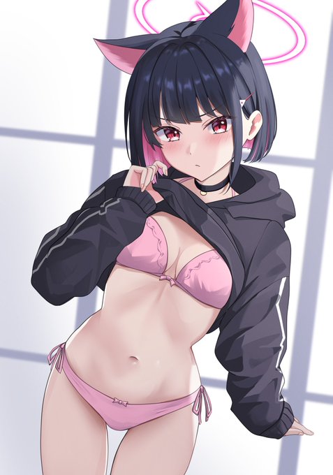 たくし上げカズサ
#ブルアカ 