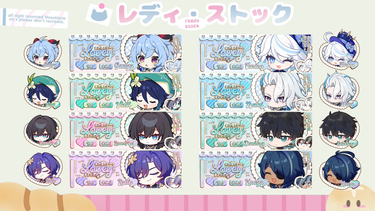 diluci's tweet photo. help RT, please? thank you! ˚୨୧⋆｡˚ ⋆

halloo! zen ada layout ready stock genshin, hsr, wuwa, zzz yang bisa di take sekarang by DM! jangan lupa @ after DM 🩵 price nya 17k/ea, yuk jajan! ૮꒰ ˶• ༝ •˶꒱ა ♡ #zonauang #zonajajan #zonaba (4/6) https://t.co/vt2LjARi3o