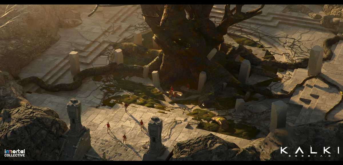 ImmortalCol's tweet photo. Shambala tree layout concept art done for KALKI 2898AD. After endless iterations and research.

#Kalki2898AD #EpicBlockbusterKalki #conceptart #worldbuilding #Prabhas https://t.co/d4j2PfrJJP