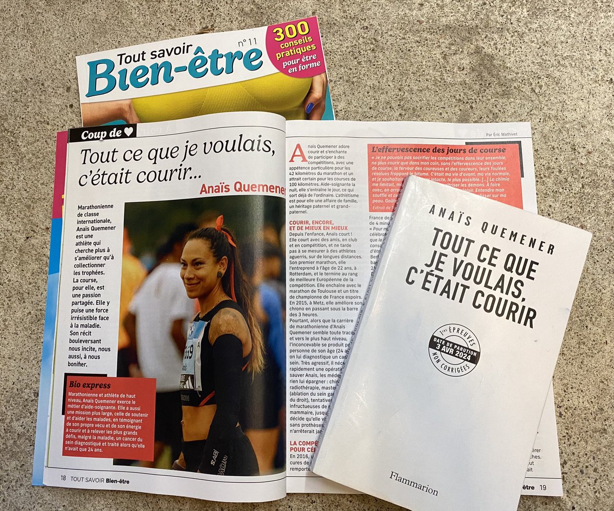 AnneB (@anneblondat) on Twitter photo 🗞 A lire <a href="/ANAQMNR/">Quemener Anaïs</a> dans Tout savoir Bien être en ce week-end sportif #toutcequejevoulaiscetaitcourir
#marathon #recit #sport 🗞 A lire <a href="/ANAQMNR/">Quemener Anaïs</a> dans Tout savoir Bien être en ce week-end sportif #toutcequejevoulaiscetaitcourir
#marathon #recit #sport