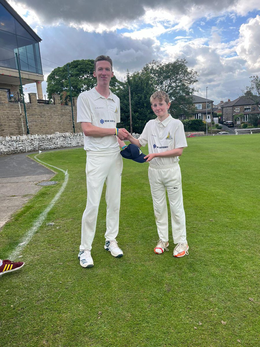 LowMoorHTCC's tweet photo. A super Saturday for the Thompson family yesterday as young Ben (aged 13) made his 1st XI debut while father Nick was registering a superb century for the 2nd XI. Congratulations, a day to remember for you both. https://t.co/VtgJaHLJV0