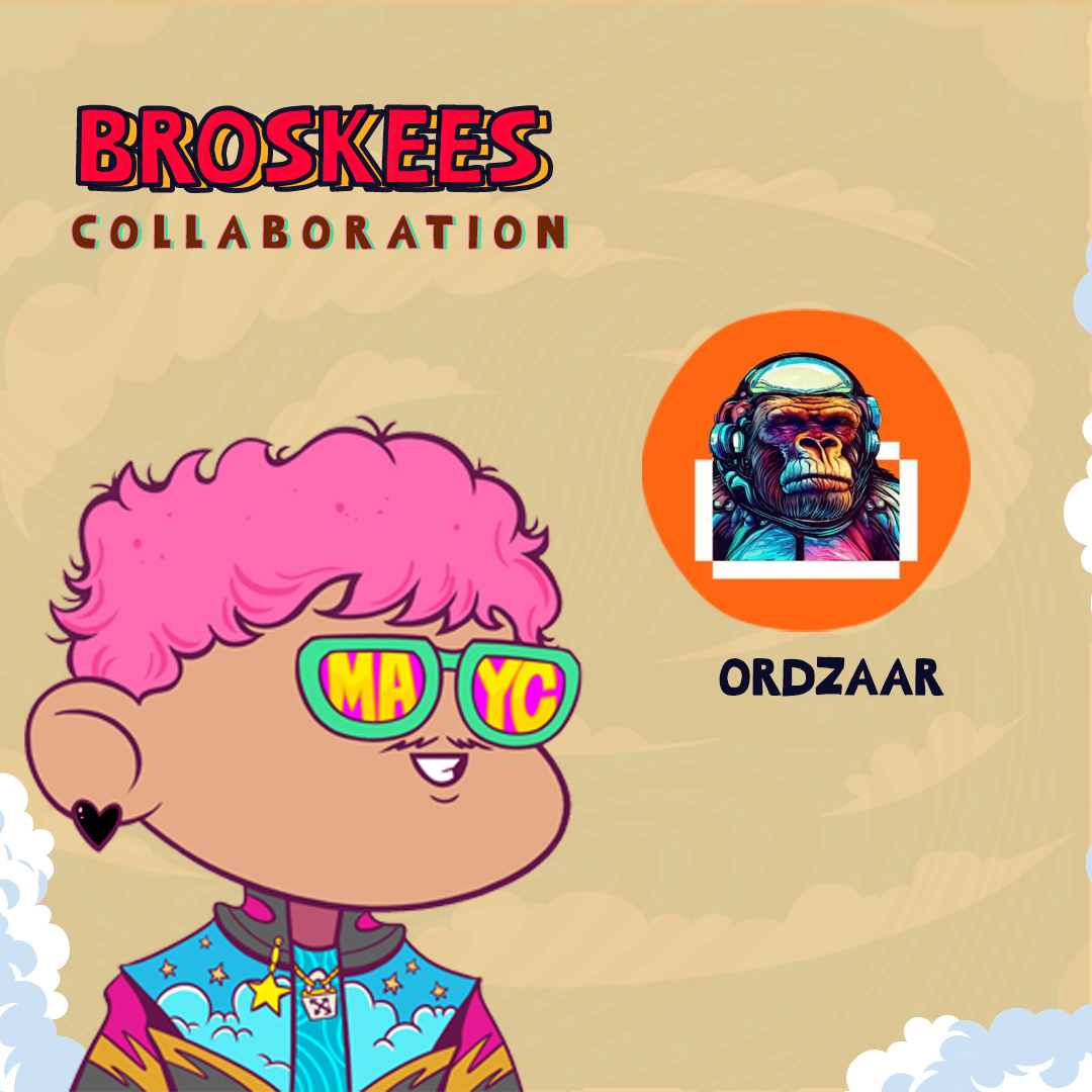 Thrilled to announce our collaboration with
<a href="/ordzaar/">Ordzaar</a> 🤝 <a href="/BroskeesNFTs/">Broskees Alpha</a>

Received whitelist allocation for their upcoming mint. super excited to share this one to our broskees holders!