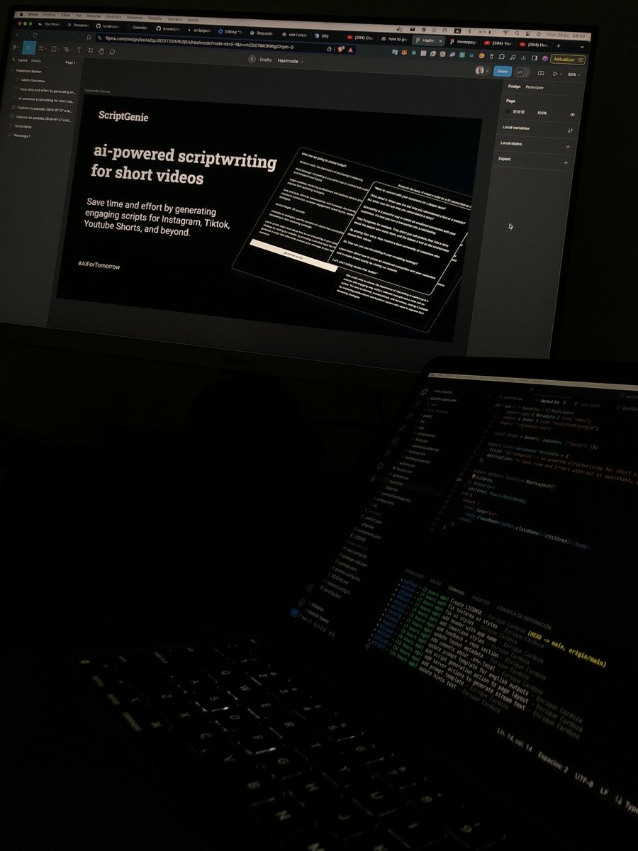 thatCardoza's tweet image. just been working on this.

the app submission ends today.

there is still half a day ;)

@hashnode #AIForTomorrow