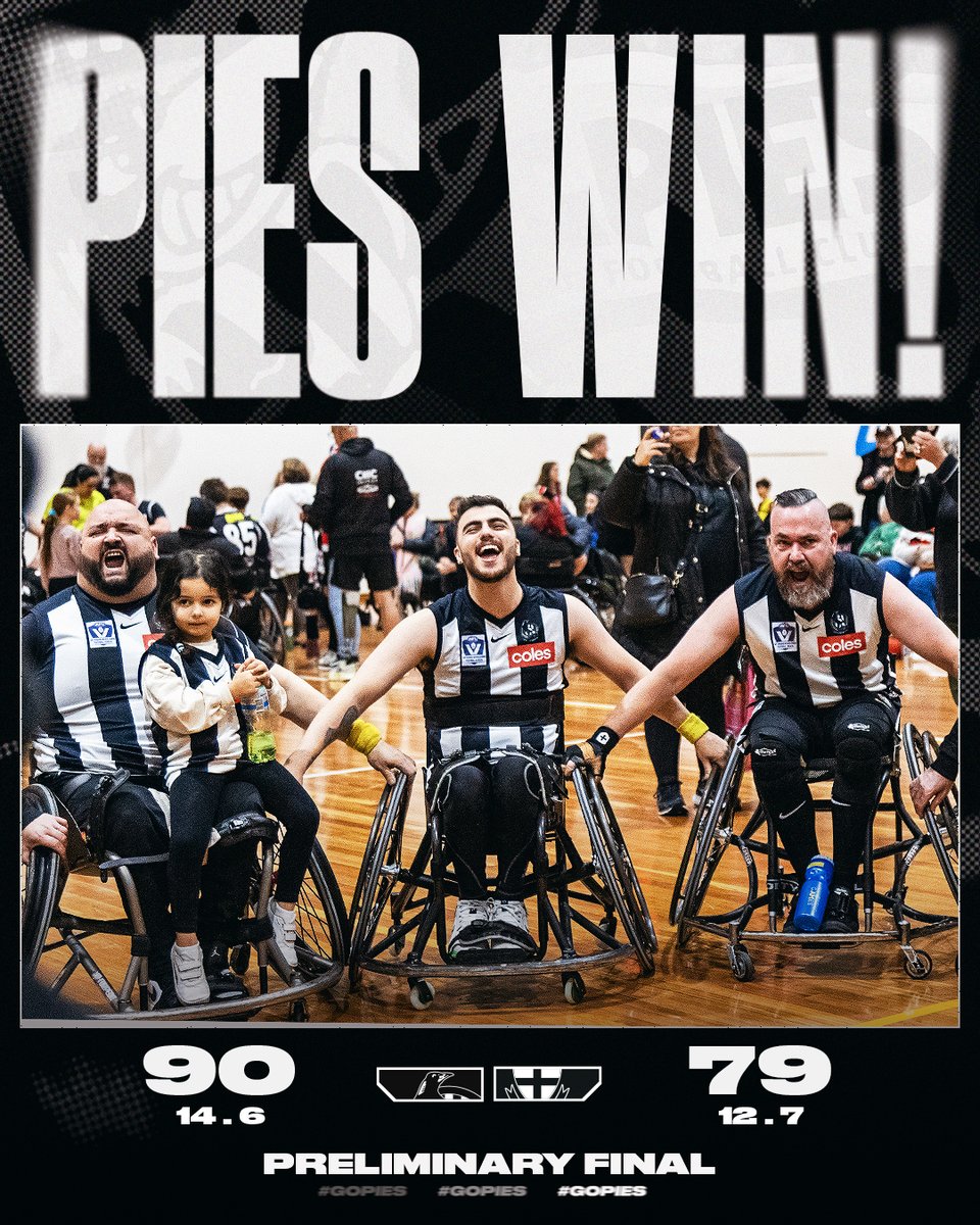 WE'RE IN THE GRAND FINAL 🏆✨

Both of our VWFL and Community (wheelchair) teams defeated St Kilda in Preliminary Finals today! Make sure you head to MSAC next Sunday to cheer them on.