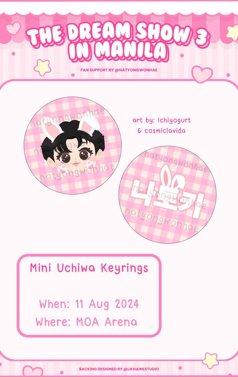 natyongwonhae's tweet photo. The Dream Show 3 in Manila
NCT Dream fan support by @natyongwonhae 

✨ like &amp; rt
✨ 1:1 ratio (limited qty)
✨ Aug 10 &amp; 11
✨ exact time &amp; loc: tba
✨ feel free to approach me and mention my username to claim

see you 🫶🏻
-🐰

#NCTDREAM 
#NCTDREAM_THEDREAMSHOW3_in_MNL https://t.co/OAz2g5VlV4